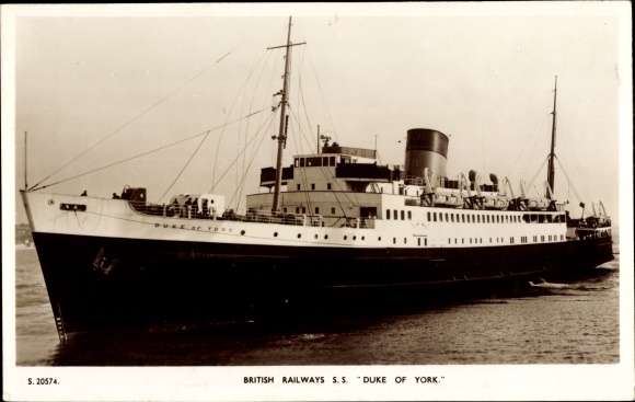 Ak ferry SS Hertog van York van British Railways