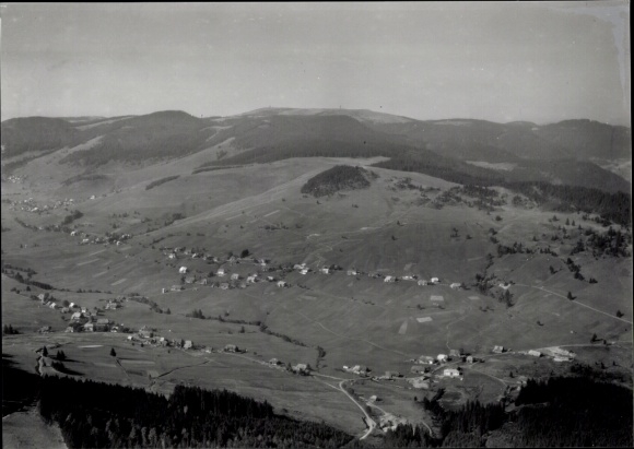 Postcard St. Blasien in the Black Forest, Black Forest, view from the K"onigsstuhl