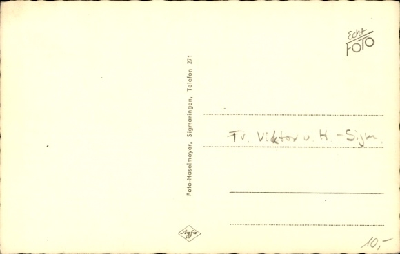 Postcard Friedrich Viktor von Hohenzollern Sigmaringen, portrait