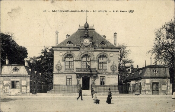 Ak Montreuil sous Bois Seine Saint Denis, Mairie