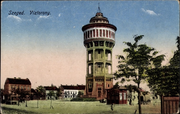Postcard Szeged Hungary, Viztorony