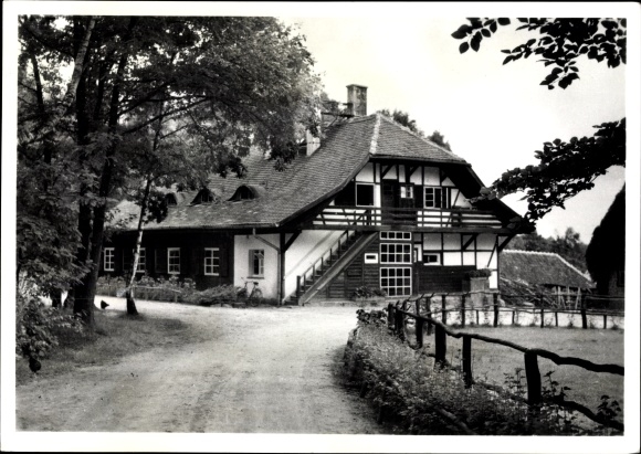 Ak Loheland Künzell wijk Fulda, houten huis, vakwerkhuis