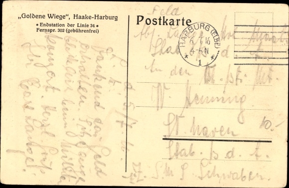 KP Hamburg Harburg Haake, zajazd Złota Kolebka, wejście