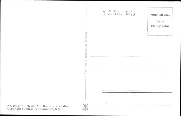 Postcard Karlsruhe in Baden, aerial photograph