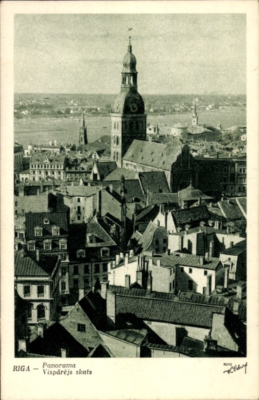 KP Riga Łotwa, panorama, łyżwy Visparejs, widok na miasto