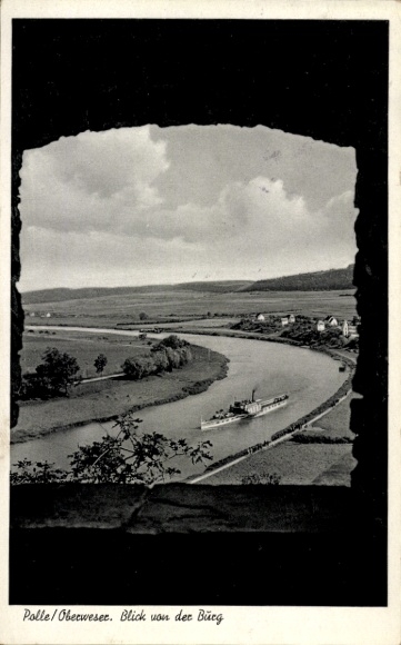 KP Polle nad Weserem, Polle/Oberweser. Widok z Bürgu