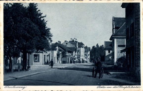 Postcard Freilassing in Upper Bavaria, Main Street