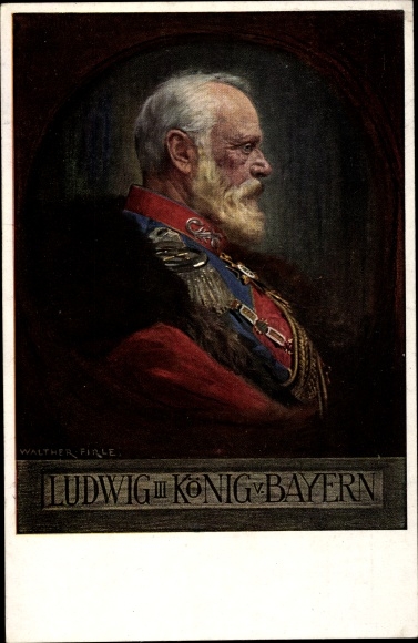 Artysta KP Firle, Walther, Ludwig III, król Bawarii, portret