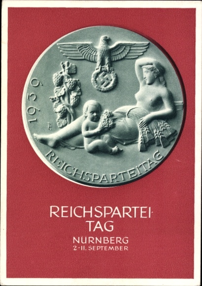 Ganzsachen Ak Nürnberg, Reichsparteitag 1939, Reichsparteitag des Friedens