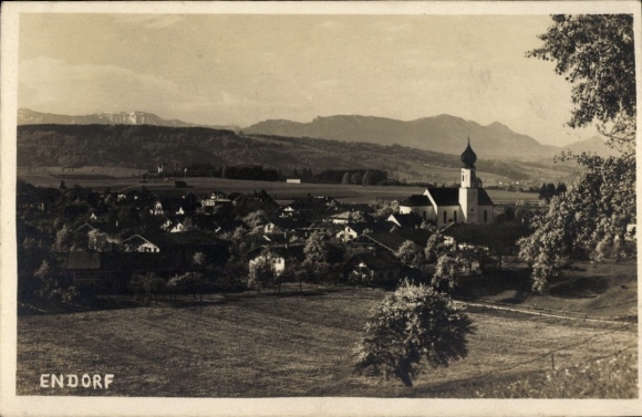Ak Bad Endorf im Chiemgau Oberbayern, Totalansicht