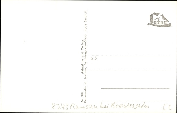 Postcard Ramsau in Berchtesgadener Land Upper Bavaria, Alpenhof Bartels on Hintersee