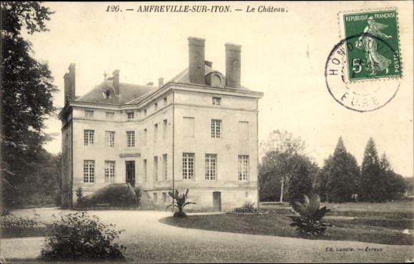 Postcard Amfreville sur Iton Eure, Le Chateau