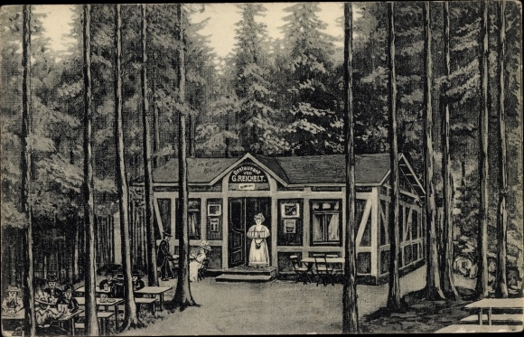 Postcard Großschweidnitz in Saxony, Restaurant Höllengrund