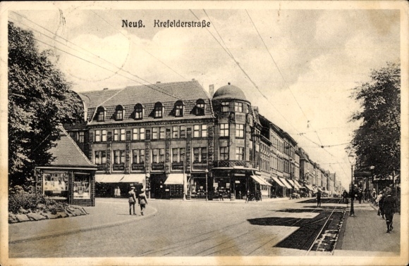 Ak Neuss am Rhein, Krefelderstraße