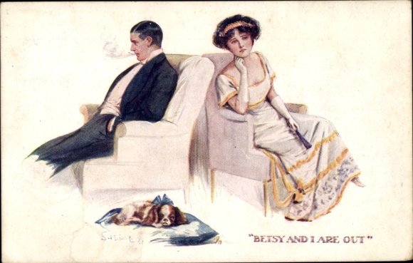 Artist Postcard Bersy and I are out, Amor