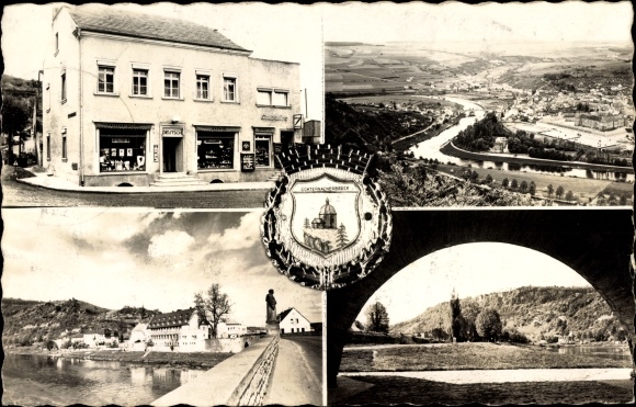 PC Echternacherbrück Rhineland Palatinate, photo travel souvenir N. Math. German, partial views