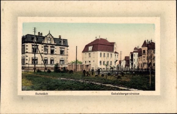 Passepartout Postcard Buttstädt in Thuringia, Gabelsbergerstrasse