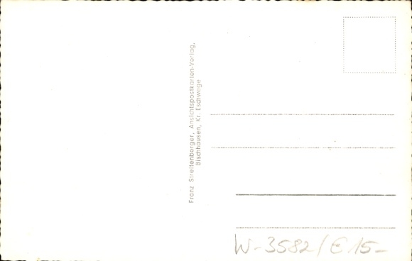 Postcard Niedervorschütz Felsberg, total, war memorial