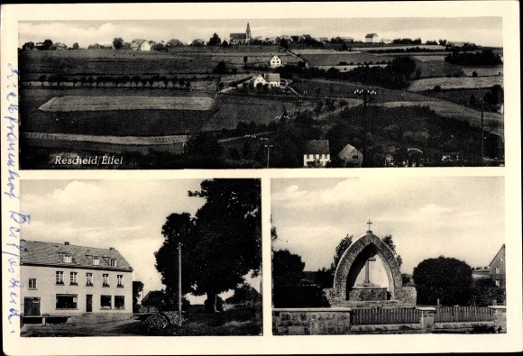 KP Rescheid Hellenthal w Eifel, widok na miejsce, pomnik