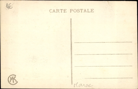 Postcard Casablanca Marokko, Caserne Artillerie El Mazzi