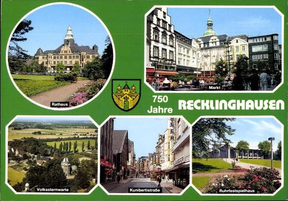 11 alte Ak Recklinghausen in Westfalen, diverse Ansichten