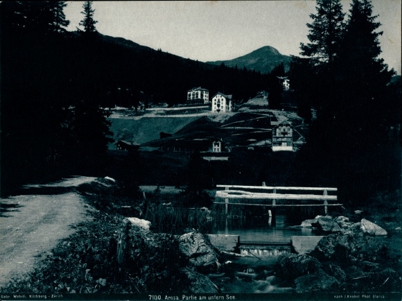 Photo Arosa Graubünden Canton Switzerland, lot at the lower lake