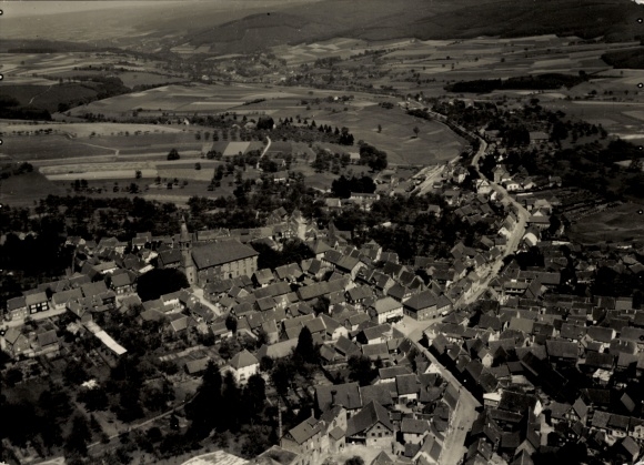 Photo Beerfelden Oberzent in the Odenwald, aerial photograph