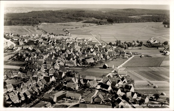 Ak Ehningen Baden Württemberg, luchtfoto