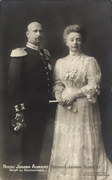 Ak Johann Albrecht, Herzog zu Mecklenburg, Regent von Braunschweig, Herzogin Elisabeth