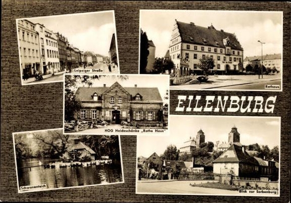 9 old PCs Eilenburg an der Mulde, various views