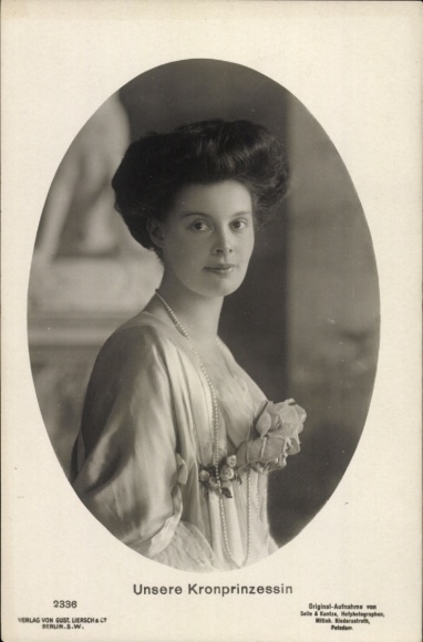 PC Crown Princess Cecilie of Prussia, portrait, Liersch 2336
