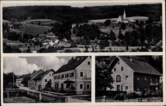 Ansichtkaart Prienbach Stubenberg in Neder-Beieren, winkel, totaaloverzicht