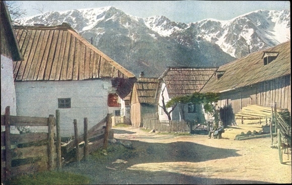 PC Schneebergdörfl Lower Austria, village motif