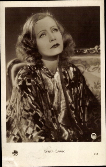 Ak Schauspielerin Greta Garbo, Portrait