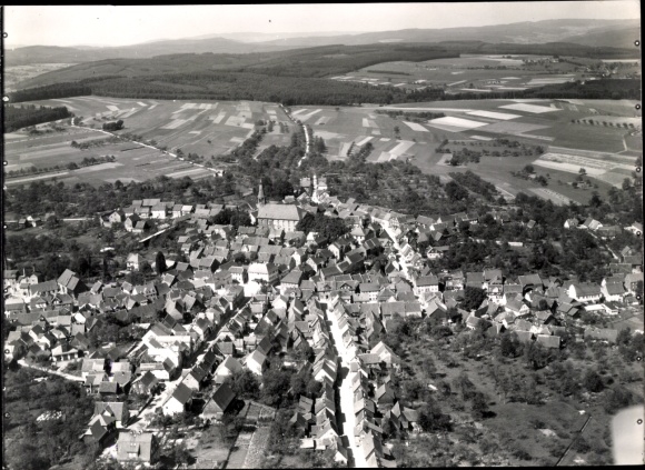 Photo Beerfelden Oberzent in the Odenwald, aerial photograph