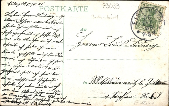 Postcard Owen unter Teck Württemberg, Burg Teck, Hohenzollern, Neuffen, Rossberg, Hohenstaufen