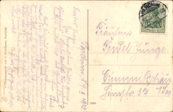 Postcard Parchim in Mecklenburg, Kurhaus