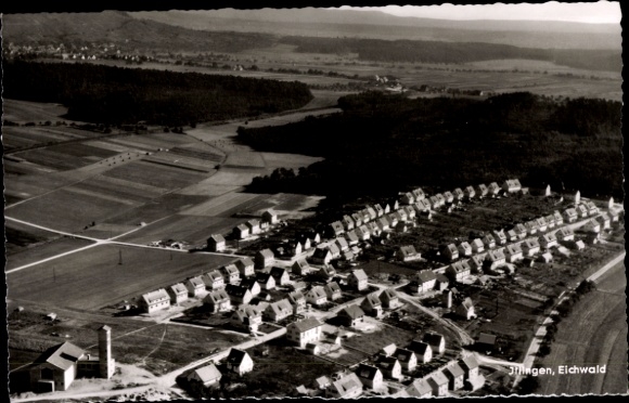 Postcard Illingen in Württemberg, aerial photograph