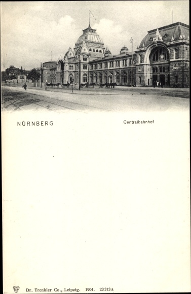 Ak Nürnberg in Mittelfranken, Centralbahnhof, Außenansicht