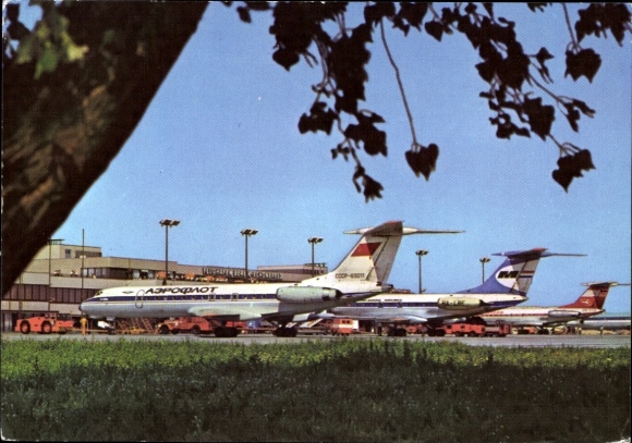Ak Schönefeld bei Berlin, Flughafen, Flugzeuge