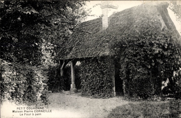 Ak Petit Couronne Seine Maritime, Haus von Pierre Corneille, Backofen, ländliche Szene, Vegetatio