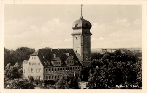Ak Delitzsch in Nordsachsen, Schloss