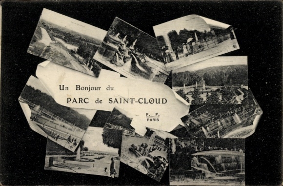 CPA Saint-Cloud Hauts-de-Seine, Parc, Cascaden