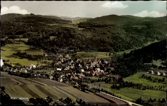Ak Förrenbach Happurg in Mittelfranken, Landschaft mit Dörfern, Naturansicht, farbige Postkarte
