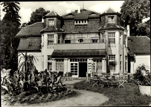Ak Neuglobsow Stechlin Brandenburg, Milchbar Haus Hirschberg