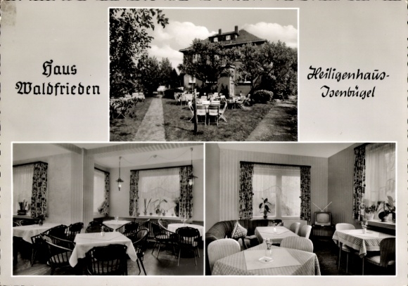 Postcard Isenbügel Heiligenhaus in the Ruhr area, Haus Waldenfrieden