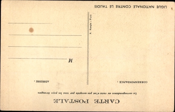 Artist Postcard Poulbot, Francisque, It&#39;s those of the first who are mouths, National League against slums