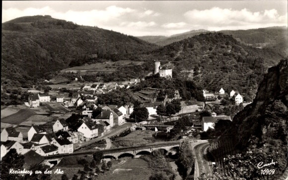 Postcard Kreuzberg Altenahr in the Ahr Valley, Panorama
