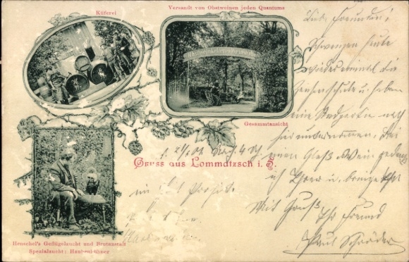 Passepartout Ak Lommatzsch in Sachsen, Gasthaus