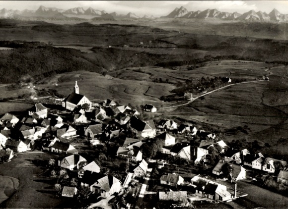 Ak Görwihl in het Zwarte Woud, luchtfoto
